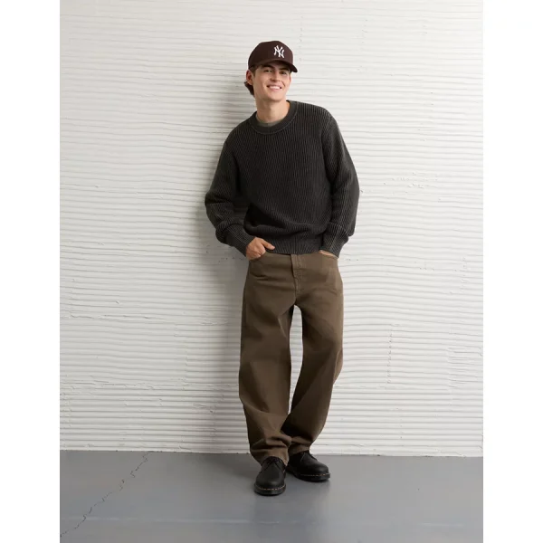 AE Fisherman Crew Neck Sweater - Black Wash