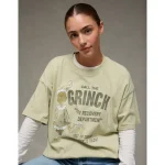 AE Grinch Relaxed Graphic T-Shirt - Green