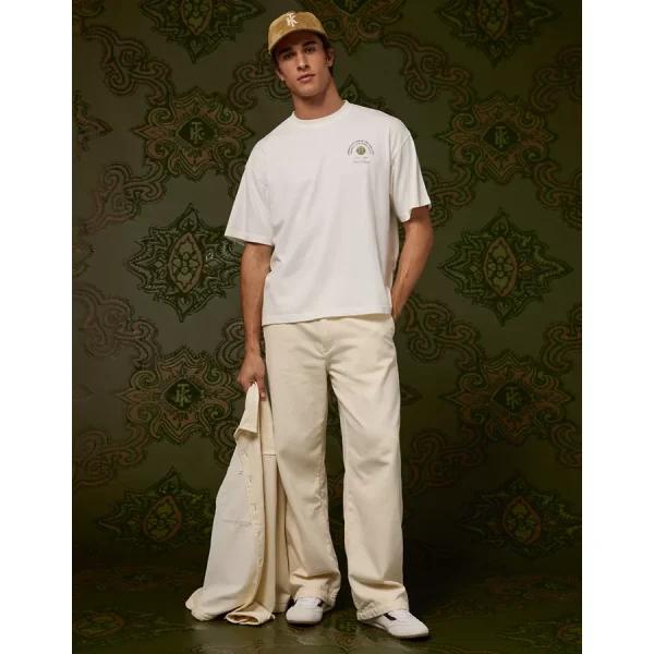 AE x Tru Kolors Tennis Graphic T-Shirt - 6 Month White Destroy