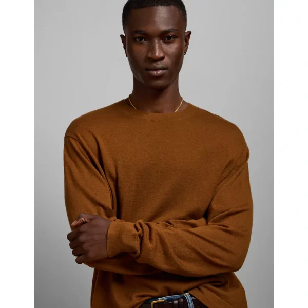 AE77 Premium Merino Wool Sweater - Orange