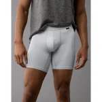 AEO Men's 6" Ultra Soft Boxer Brief - Light Gray