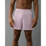 AEO Men's Ultra Soft Pocket Boxer Short - Lilac Ice
