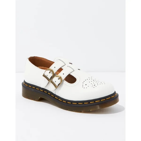 Dr. Martens Women's 8065 Smooth Leather Mary Jane Shoes - White