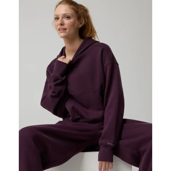 OFFLINE By Aerie Cloud Fleece Classic Length Hoodie - Cool Berry