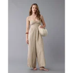 AE Catie Corset Jumpsuit - Tan