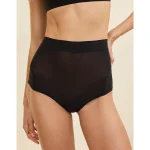 SMOOTHEZ Everyday Super High Waisted Boybrief Underwear - True Black