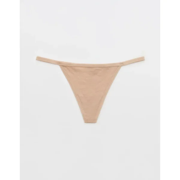 Superchill Cotton String Thong Underwear - Sands