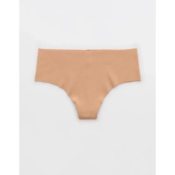 Superchill No Show Cotton Mid Rise Thong Underwear - Sands