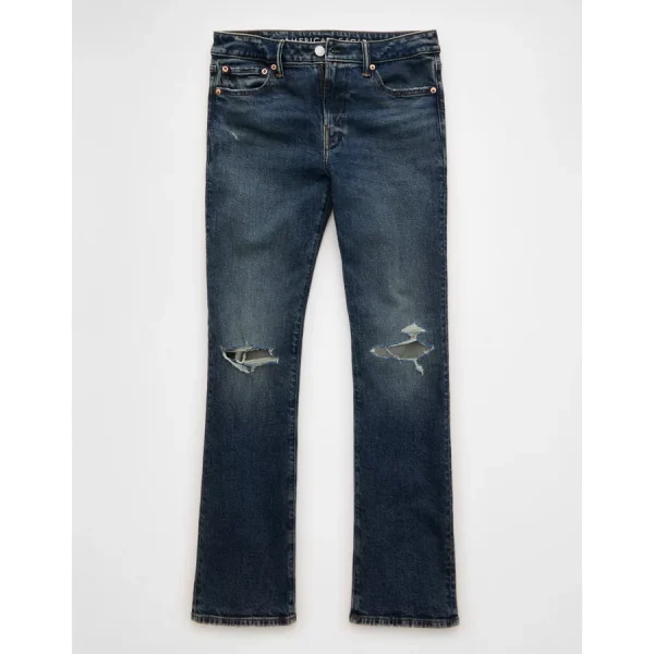 AE EasyFlex +TENCEL™ Fibers Original Bootcut Jean - Destroyed Medium Wash
