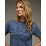 AE Ex-Boyfriend Halloween Graphic T-Shirt - Navy