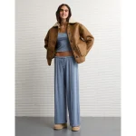 AE Lace Trim Lounge Set - Powder Blue