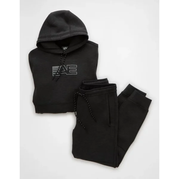 AE 24/7 Jogger + Hoodie Set - Charcoal Heather Gray