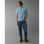 AE Slub Polo Shirt - Blue