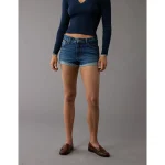 AE Stretch Denim Perfect Shortie - Dark Indigo