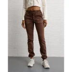 AE Stretch High-Waisted Jegging Jogger - Chocolate