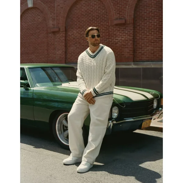 AE x Tru Kolors Chenille Baggy Trouser - Cream