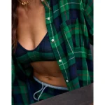 Aerie Flannel Pajama Shirt - Everglade