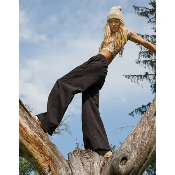 Aerie Soft Landing Trouser - Smoked Gray