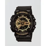 Casio G-Shock XL Analog Digital Resin Gold/Black Watch - Black