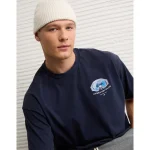 AE Boxy Snoopy Graphic T-Shirt - Navy