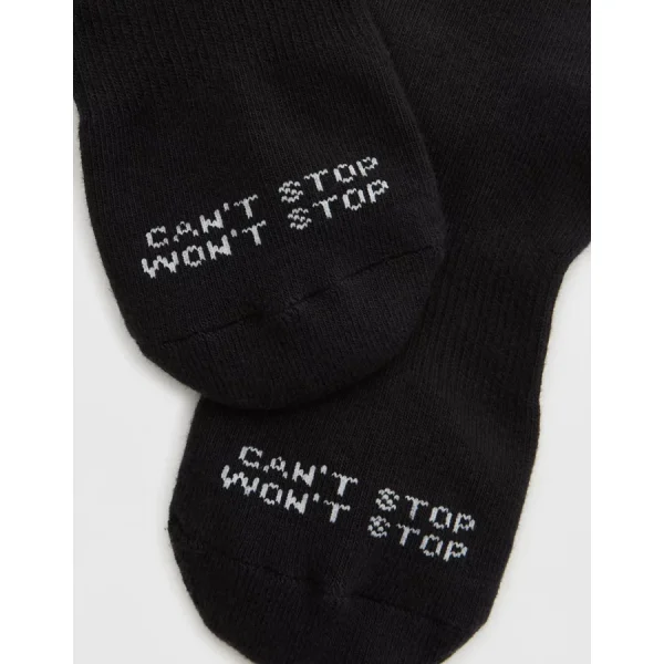 OFFLINE By Aerie Crew Sock - True Black