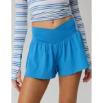 OFFLINE By Aerie Real Me Crossover Flowy Short - Sky Blue