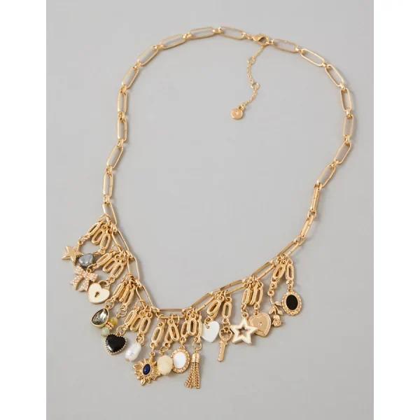 AE Charm Necklace - Gold