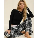 SMOOTHEZ Long Sleeve Crew T-Shirt - True Black