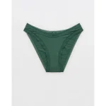 SMOOTHEZ Microfiber Lace Bikini Underwear - Rugged Green