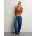 AE Corded Halter Top - Amber Brown