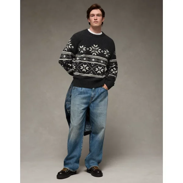 AE Fairisle Sweater - Gray