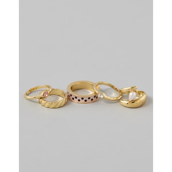 AE Gold Rings 5-Pack - Gold