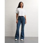 AE Next Level Curvy Super High-Waisted Flare Jean - Medium Tinted Indigo