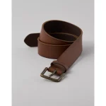 AE Single-Prong Leather Belt - Brown