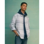 AE Textured Flannel Shirt - Blue