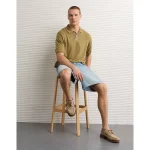 AE Tipped Sweater Polo Shirt - Olive