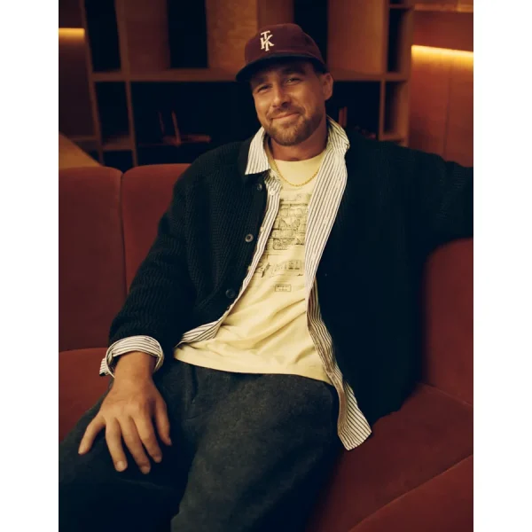 AE x Tru Kolors Cotton Button-Front Cardigan - Navy