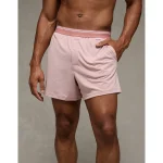 AEO Men's Spritz Ultra Soft Pocket Boxer Short - Dusty Pink