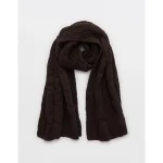 Aerie Cable Scarf - Deep Earth