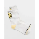 Aerie Ribbed Cotton Crew Socks - Yellow Notes