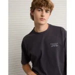 AE Boxy Destination Graphic T-Shirt - Black