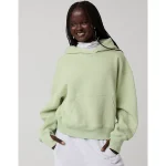 OFFLINE By Aerie Cloud Fleece Classic Length Hoodie - Dusty Sage