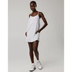 OFFLINE By Aerie OG Cotton Racerback Mini Dress - Light Heather Gray