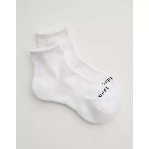 OFFLINE By Aerie Short Crew Sock - White