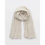 OFFLINE By Aerie Waffle Blanket Scarf - Heather Frost