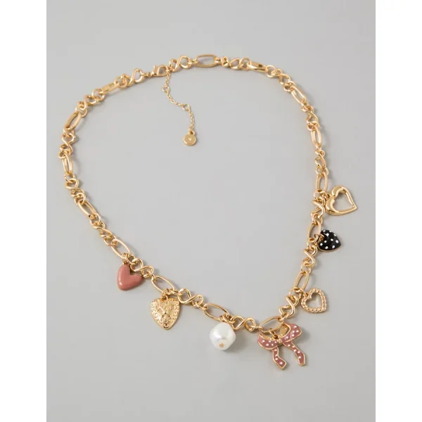 AE Charm Necklace - Gold