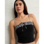 AE Colorblock Cami - Black