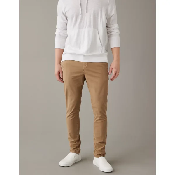 AE Flex Skinny Lived-In Khaki Pant - Toasted Almond
