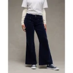 AE High-Waisted Corduroy Flare Pant - Rich Navy