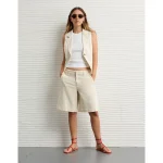 AE Lapel Vest - Cream